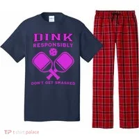 Dink Responsibly Don't Get Smashed Purple Pickleball Paddles Pajama Set thumb 0