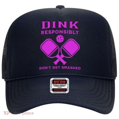 Dink Responsibly Don't Get Smashed Purple Pickleball Paddles Hat