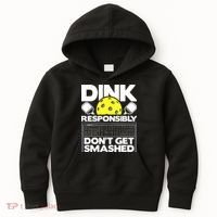 Dink Responsibly Don't Get Smashed Pickleball Kids Hoodie thumb 0