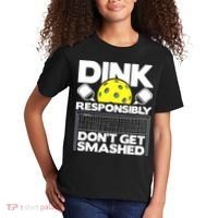 Dink Responsibly Don't Get Smashed Pickleball Kids T-Shirt thumb 2