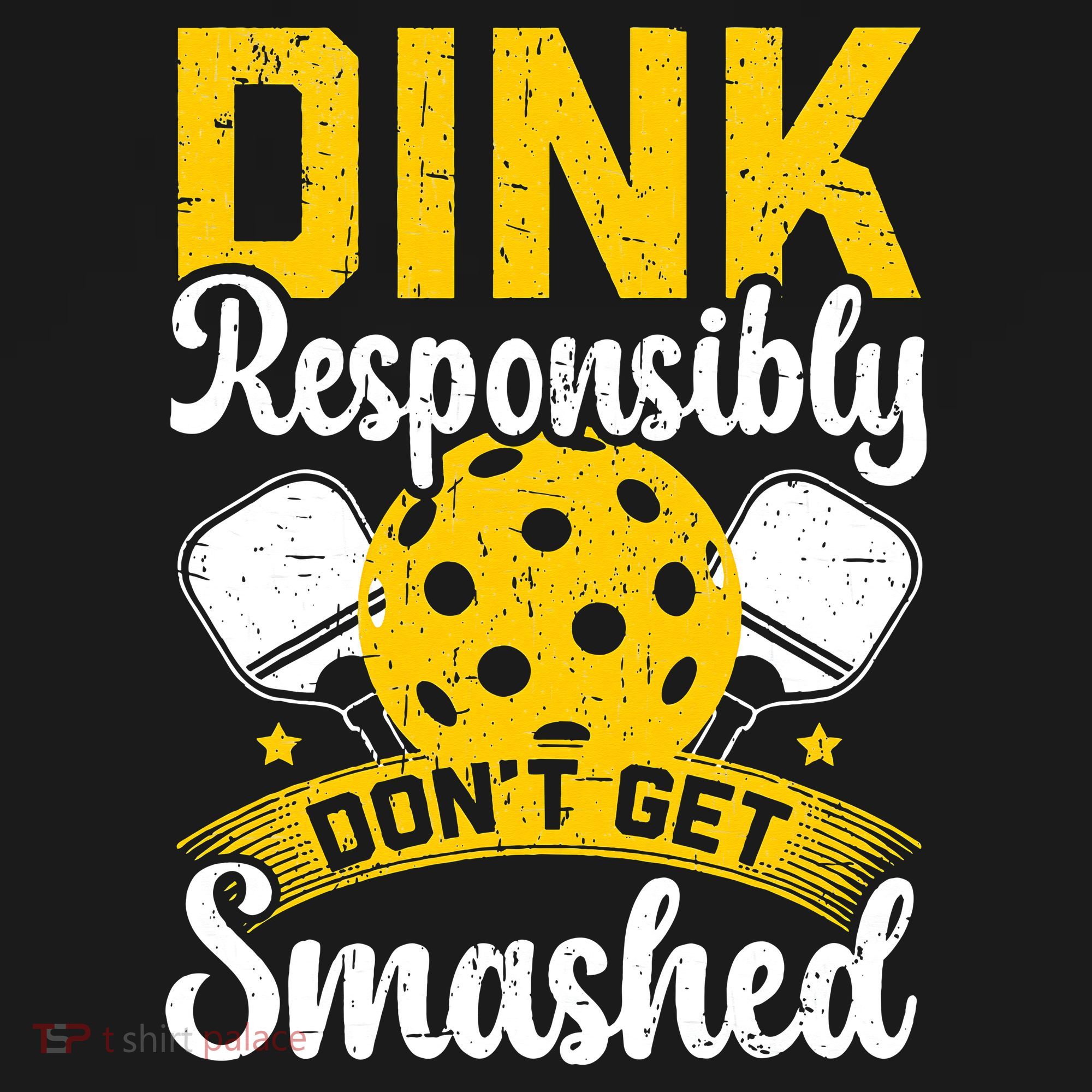 Dink Responsibly Don't Get Smashed Pickleball Ladies PosiCharge Competitor Racerback Tank