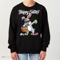 Dabbing Rabbit Easter Day Eggs Dab Boys Girls Kid Gift Bunny Gift Women's Sweatshirt thumb 0