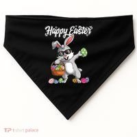 Dabbing Rabbit Easter Day Eggs Dab Boys Girls Kid Gift Bunny Gift USA-Made Doggie Bandana thumb 0
