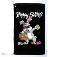 Dabbing Rabbit Easter Day Eggs Dab Boys Girls Kid Gift Bunny Gift Golf Towel thumb 0