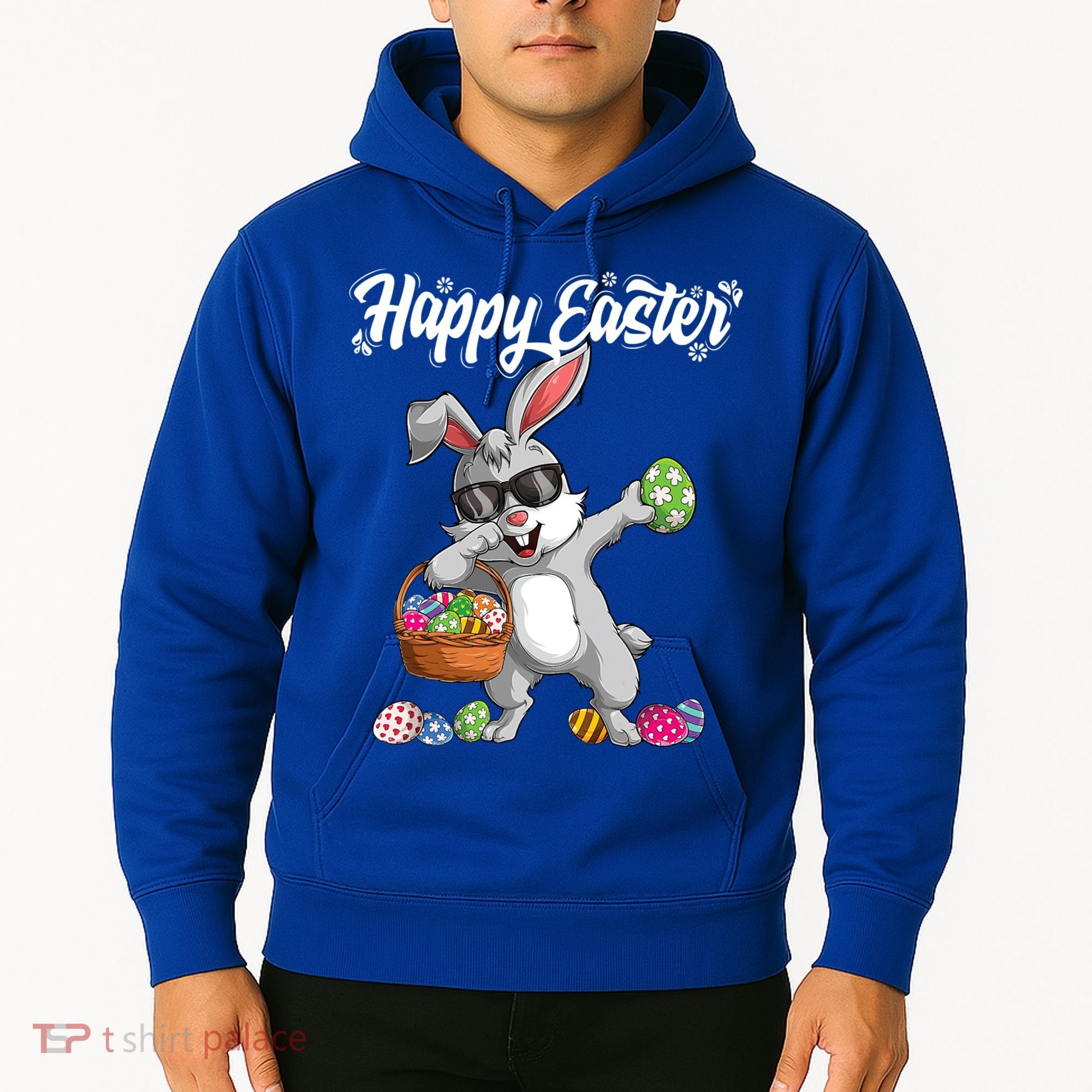 Dabbing Rabbit Easter Day Eggs Dab Boys Girls Kid Gift Bunny Gift Hoodie