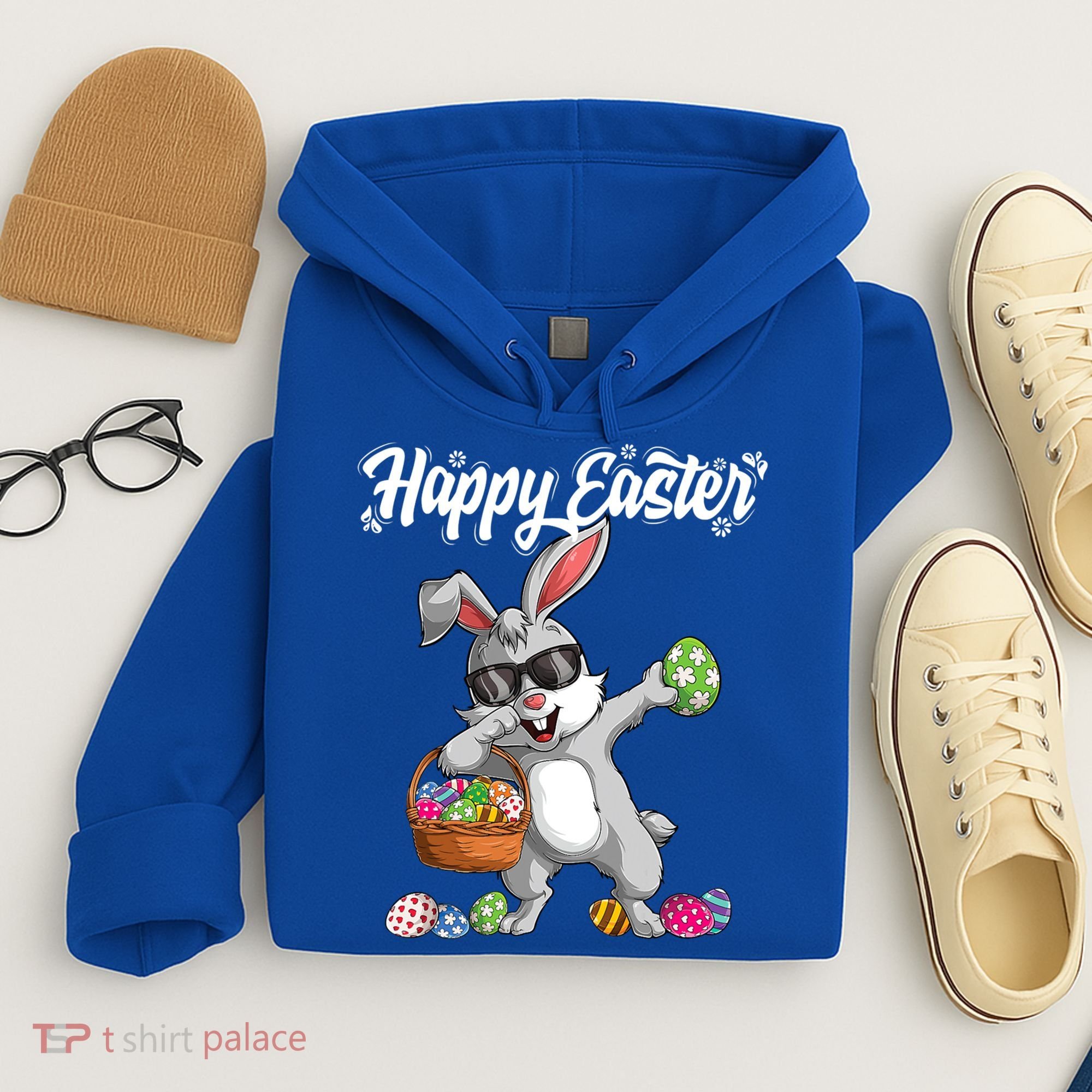 Dabbing Rabbit Easter Day Eggs Dab Boys Girls Kid Gift Bunny Gift Hoodie