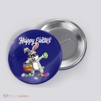 Dabbing Rabbit Easter Day Eggs Dab Boys Girls Kid Gift Bunny Gift Button thumb 0