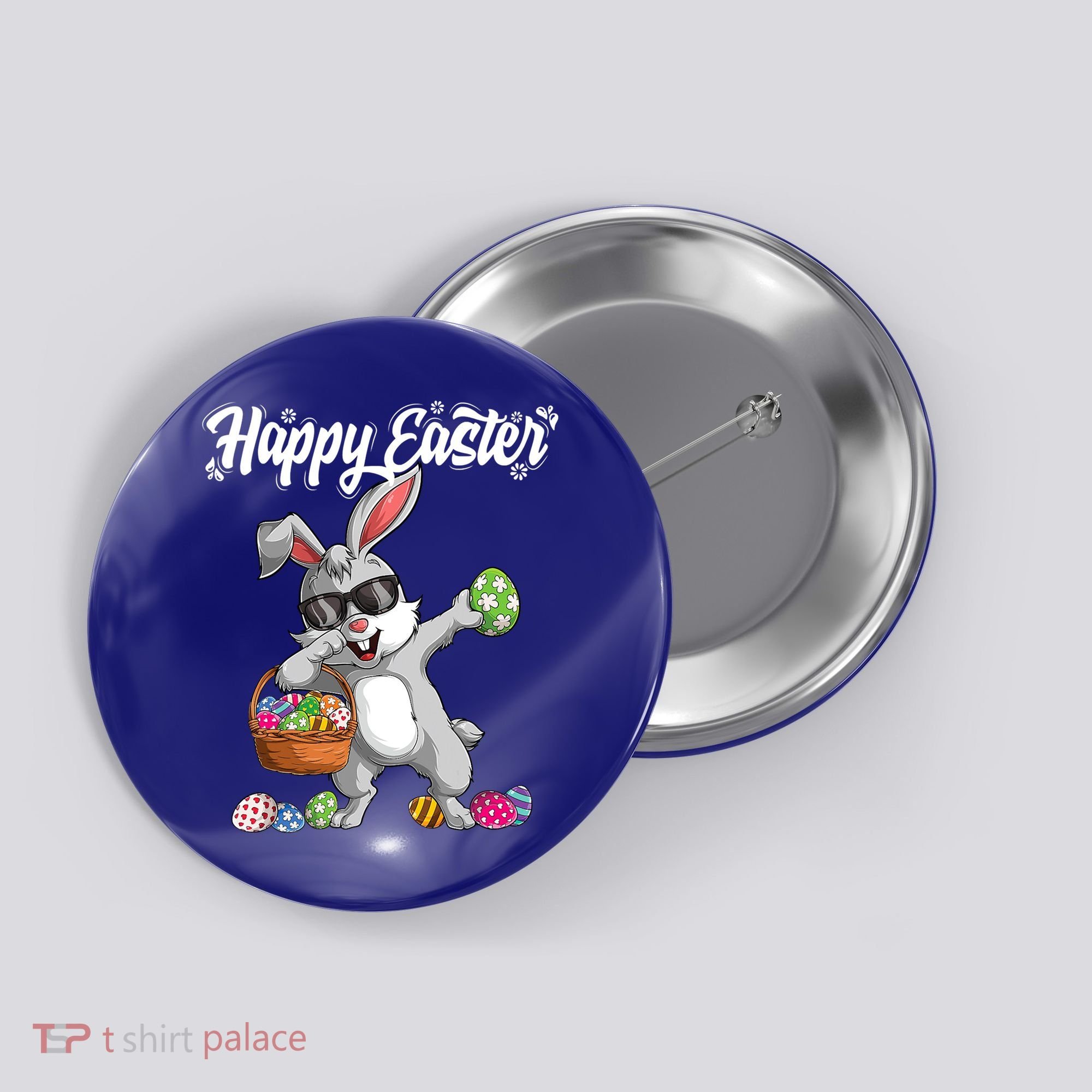 Dabbing Rabbit Easter Day Eggs Dab Boys Girls Kid Gift Bunny Gift Button