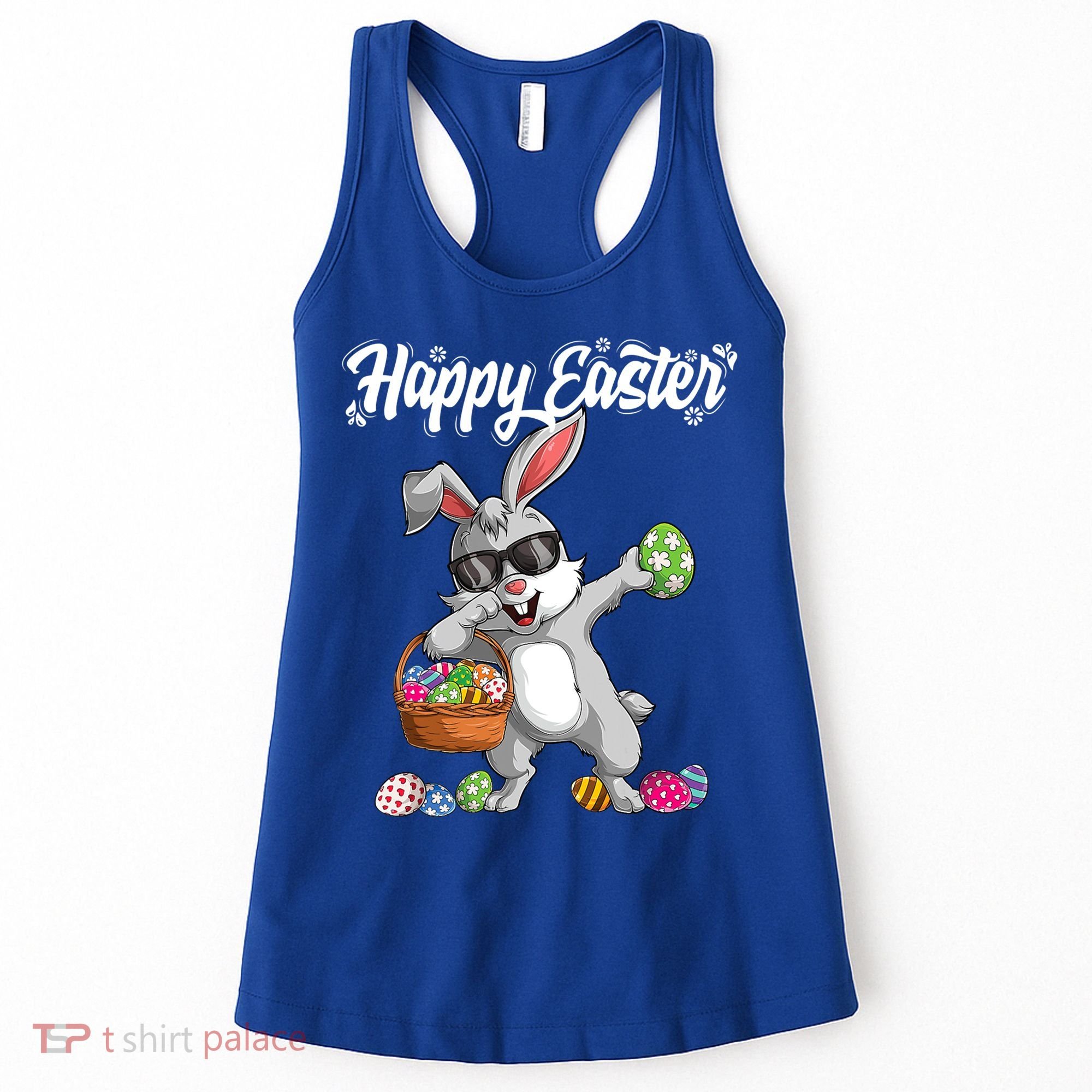Dabbing Rabbit Easter Day Eggs Dab Boys Girls Kid Gift Bunny Gift Women's Tank Top