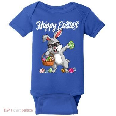 Dabbing Rabbit Easter Day Eggs Dab Boys Girls Kid Gift Bunny Gift Baby Bodysuit