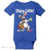 Dabbing Rabbit Easter Day Eggs Dab Boys Girls Kid Gift Bunny Gift Baby Bodysuit thumb 0