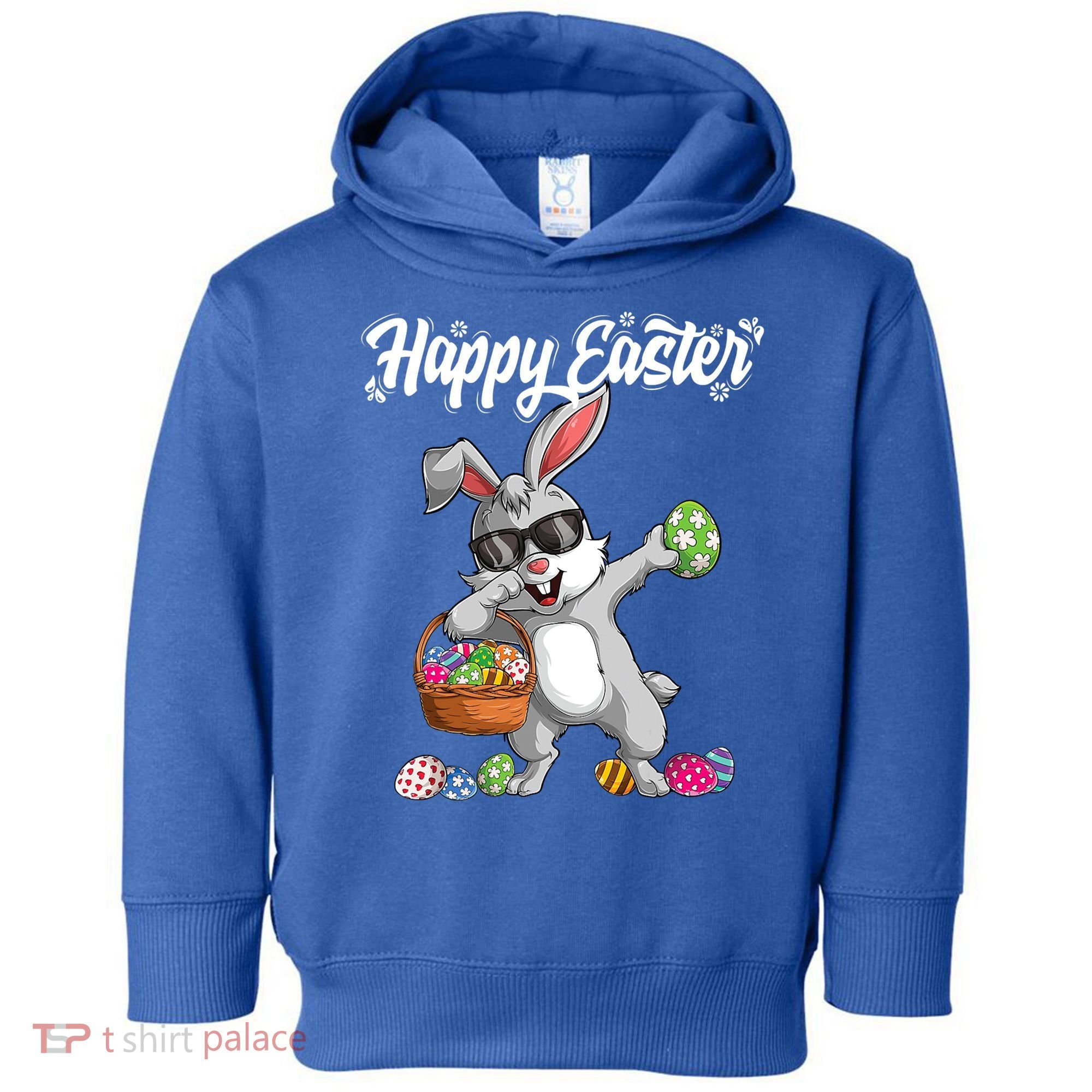Dabbing Rabbit Easter Day Eggs Dab Boys Girls Kid Gift Bunny Gift Toddler Hoodie