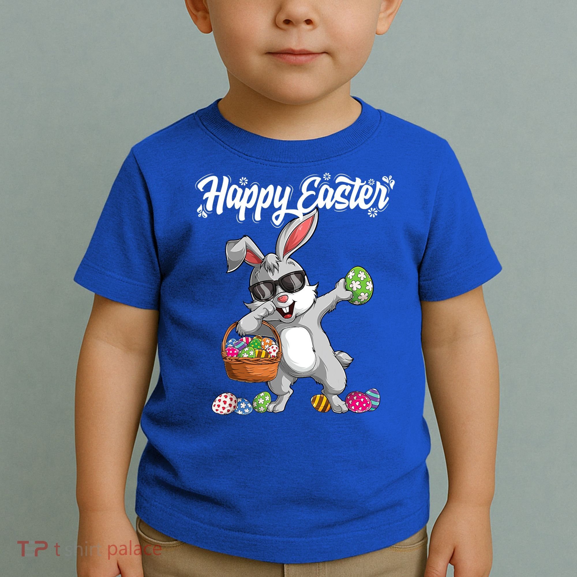 Dabbing Rabbit Easter Day Eggs Dab Boys Girls Kid Gift Bunny Gift Toddler T-Shirt