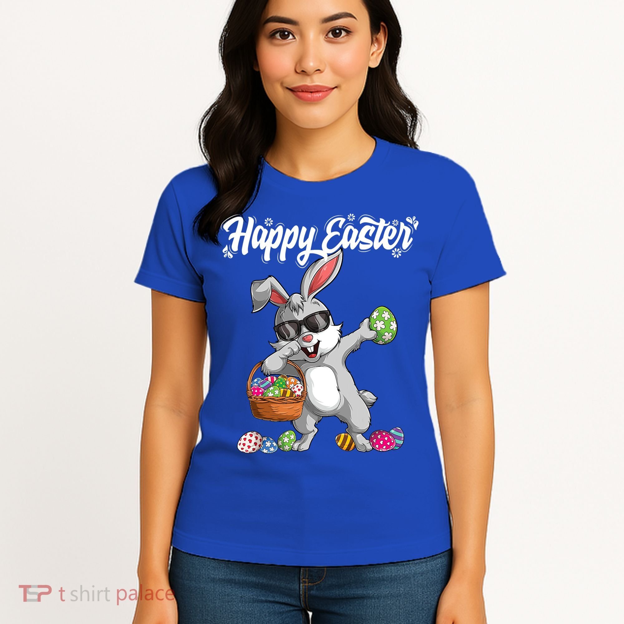 Dabbing Rabbit Easter Day Eggs Dab Boys Girls Kid Gift Bunny Gift Women's T-Shirt