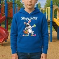 Dabbing Rabbit Easter Day Eggs Dab Boys Girls Kid Gift Bunny Gift Kids Hoodie thumb 2