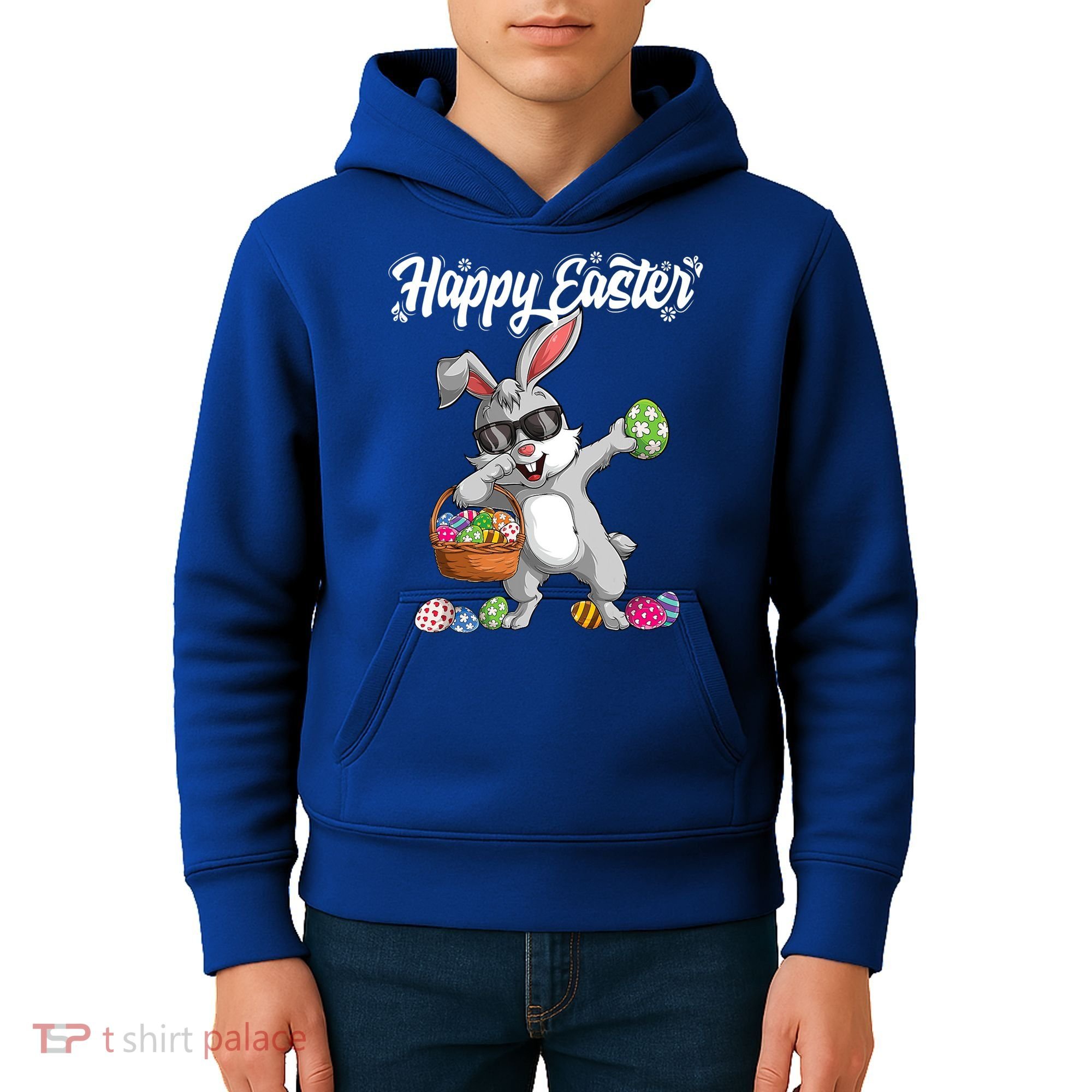 Dabbing Rabbit Easter Day Eggs Dab Boys Girls Kid Gift Bunny Gift Kids Hoodie