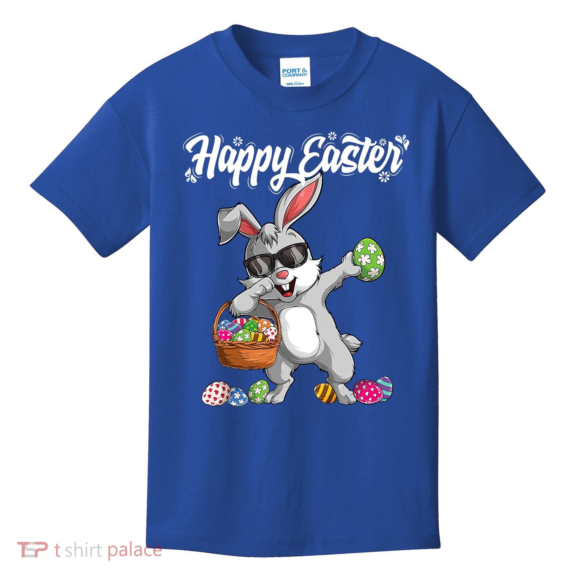 Dabbing Rabbit Easter Day Eggs Dab Boys Girls Kid Gift Bunny Gift Kids T-Shirt