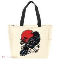 Dark Raven Epic Ninja Fight Anime Tote Bag thumb 0