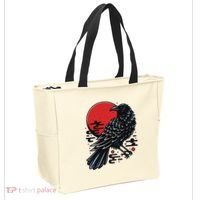 Dark Raven Epic Ninja Fight Anime Tote Bag thumb 2