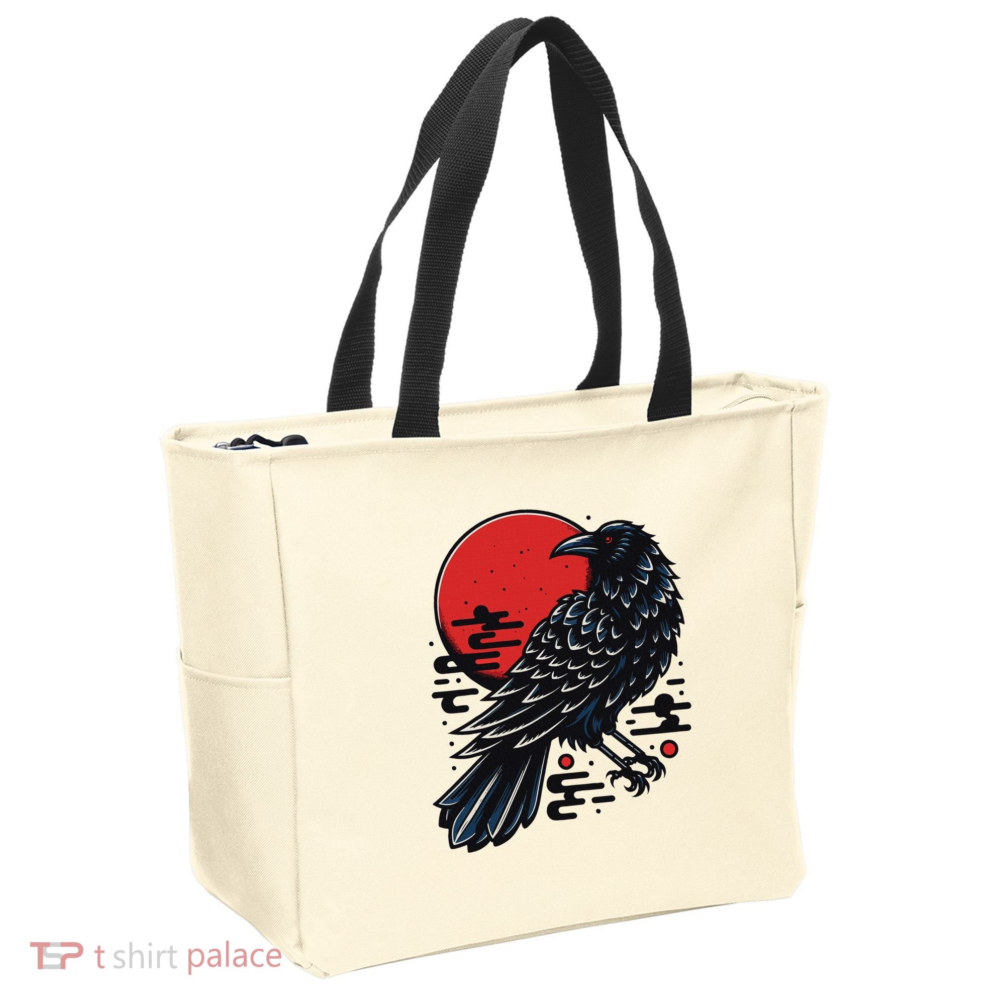 Dark Raven Epic Ninja Fight Anime Tote Bag