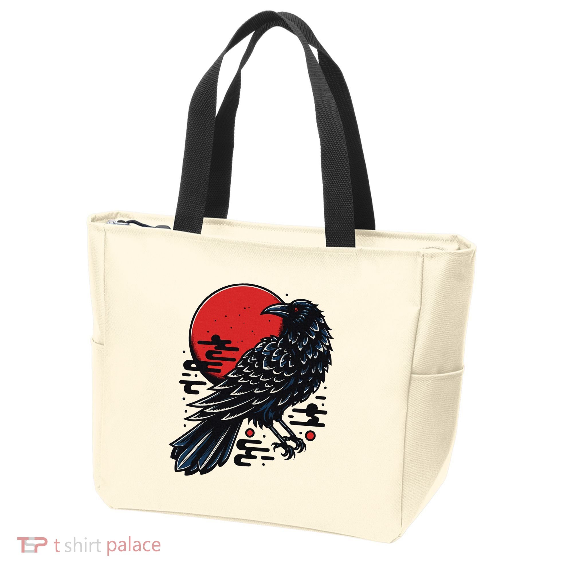 Dark Raven Epic Ninja Fight Anime Tote Bag