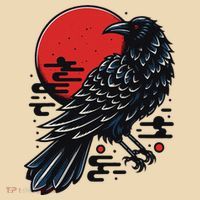 Dark Raven Epic Ninja Fight Anime Tote Bag thumb 4