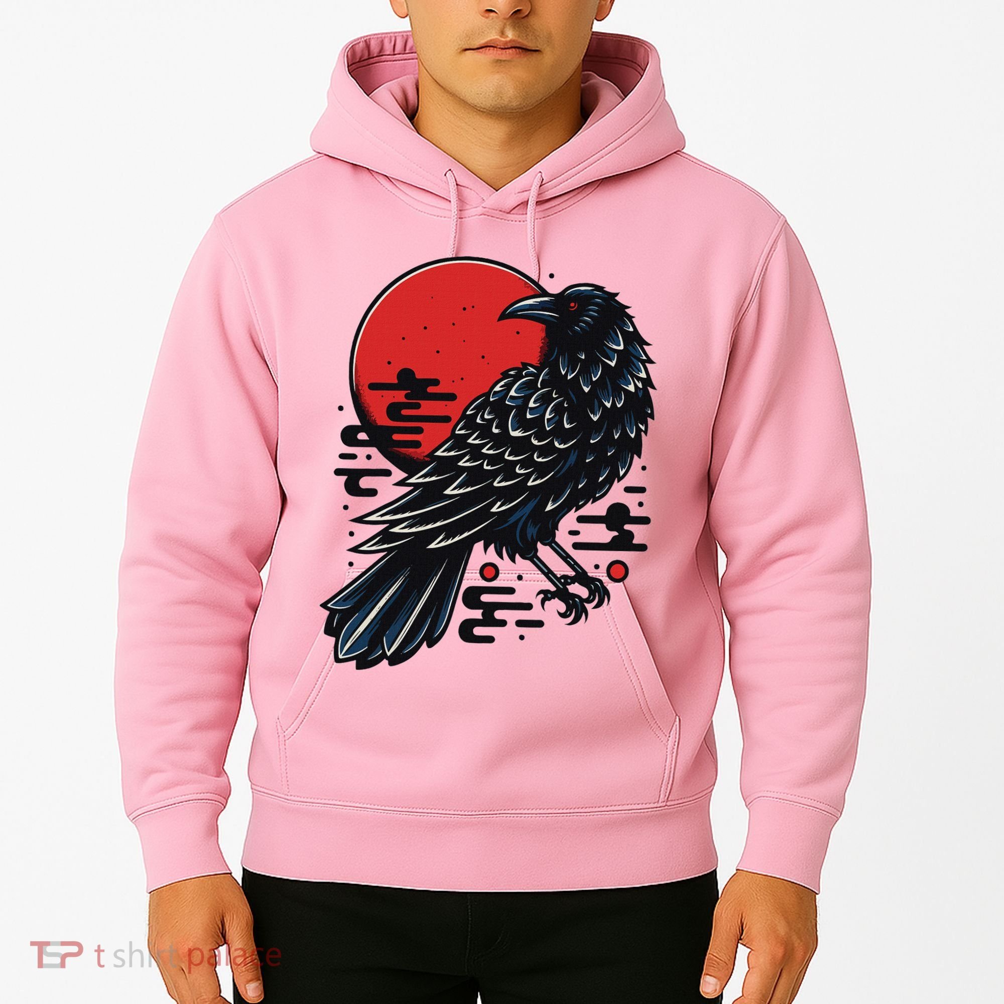 Dark Raven Epic Ninja Fight Anime Hoodie
