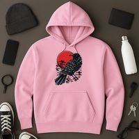 Dark Raven Epic Ninja Fight Anime Hoodie thumb 3