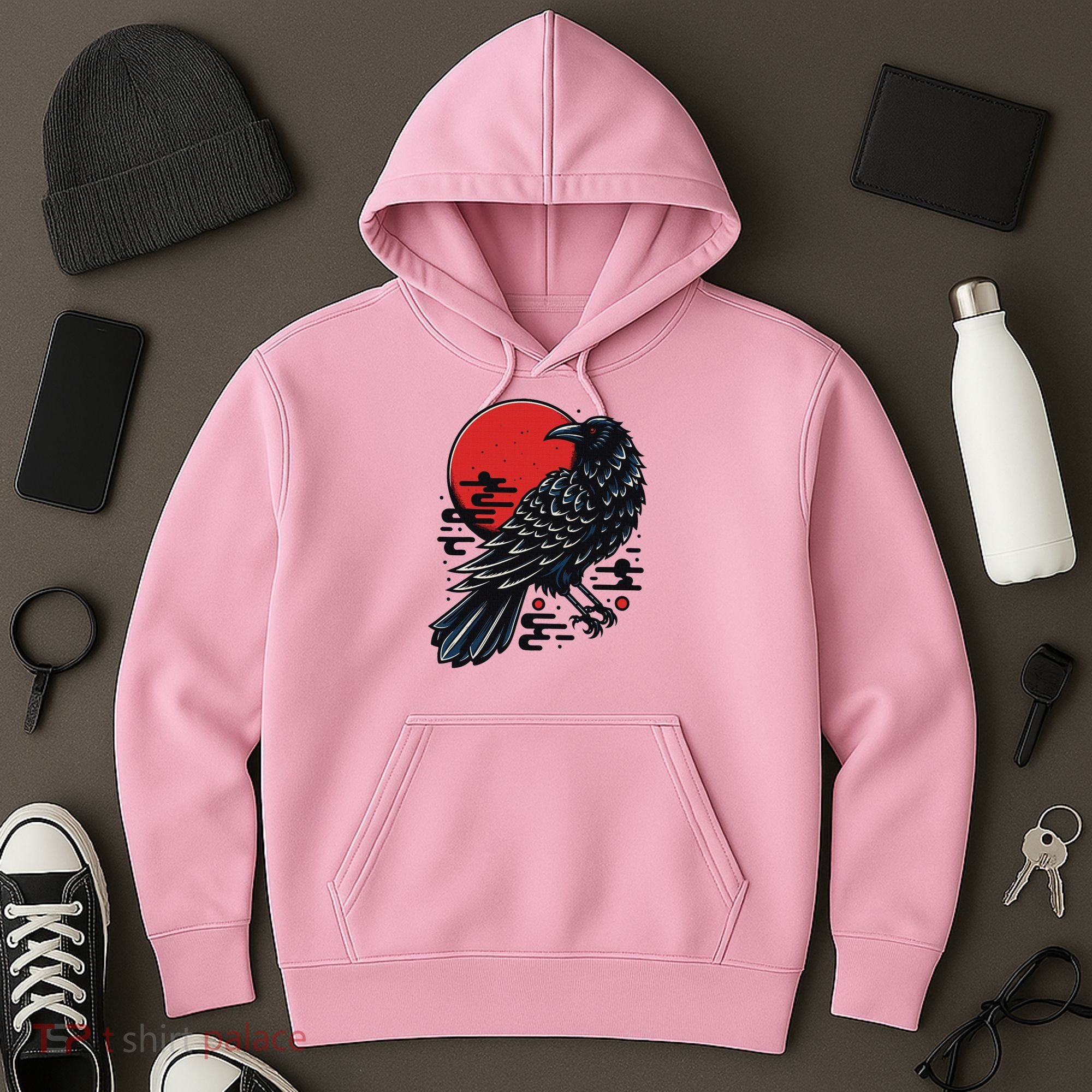 Dark Raven Epic Ninja Fight Anime Hoodie