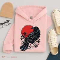 Dark Raven Epic Ninja Fight Anime Hoodie thumb 4