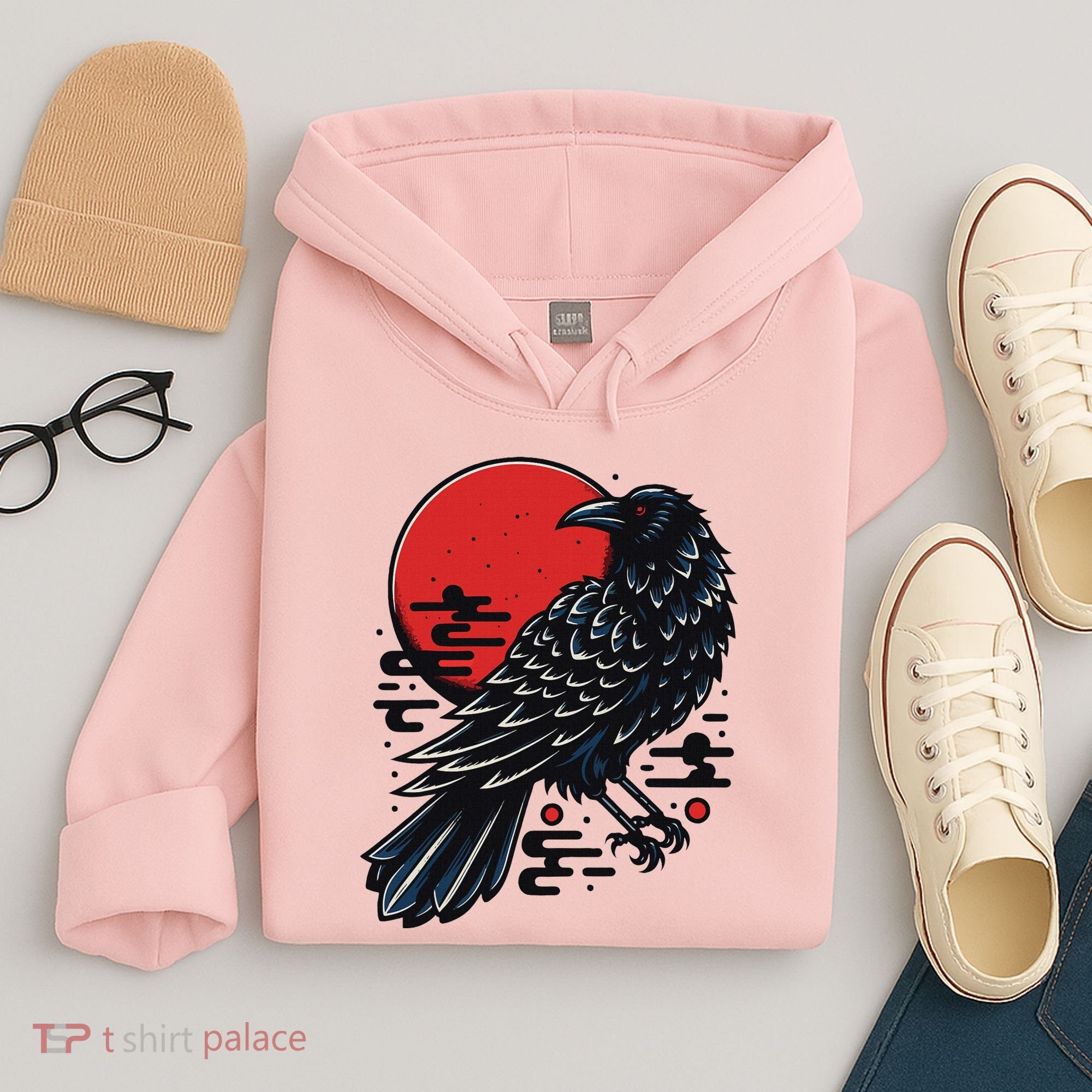 Dark Raven Epic Ninja Fight Anime Hoodie