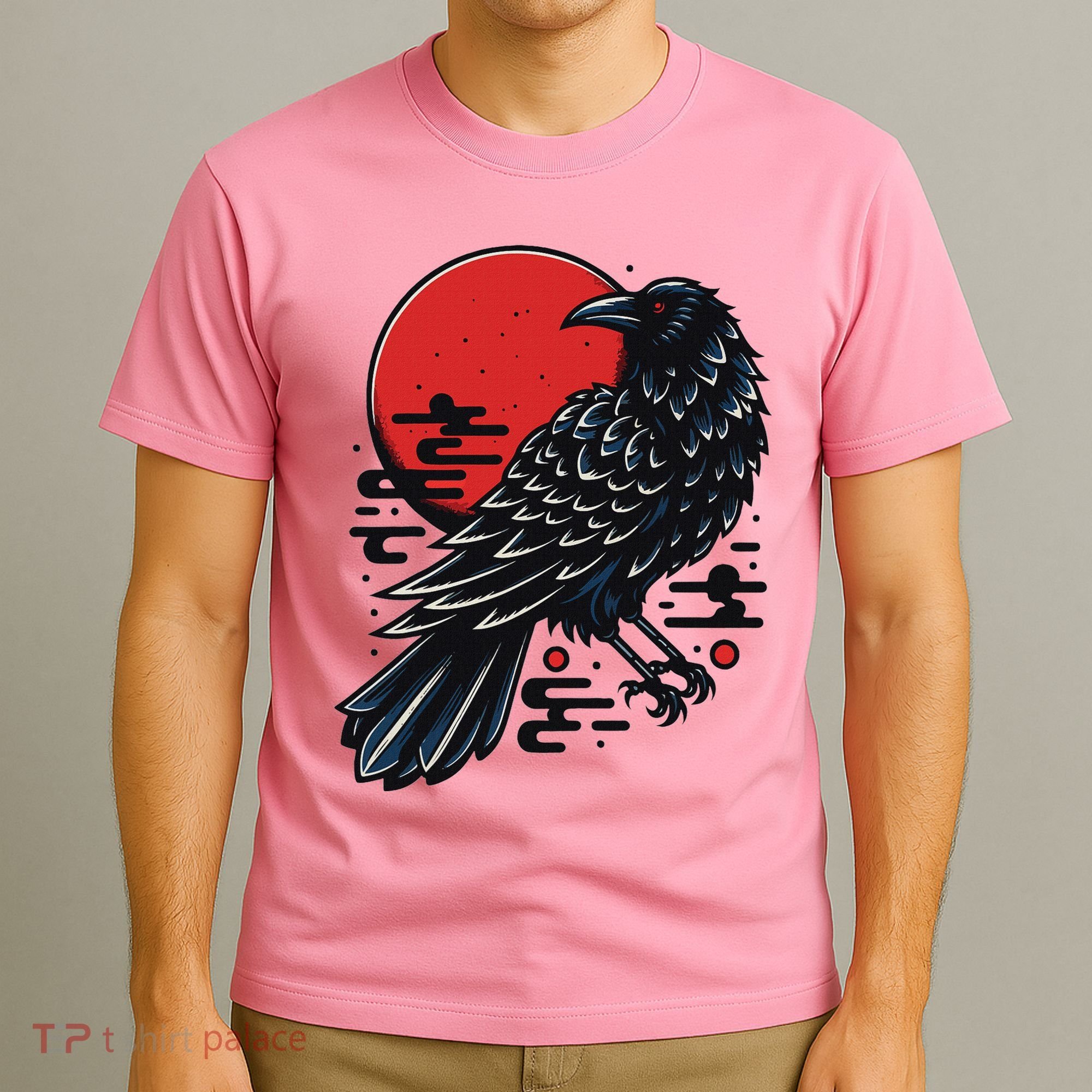 Dark Raven Epic Ninja Fight Anime T-Shirt
