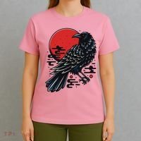 Dark Raven Epic Ninja Fight Anime T-Shirt thumb 4