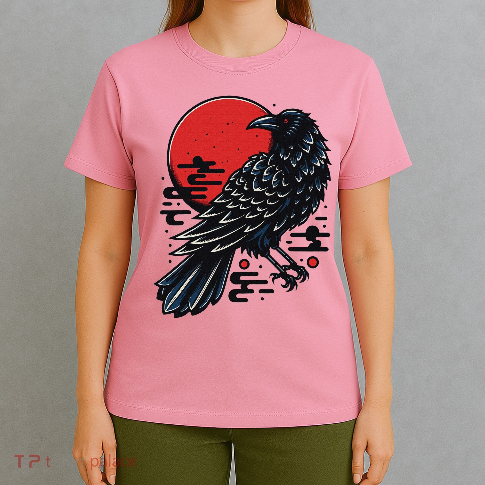 Dark Raven Epic Ninja Fight Anime T-Shirt