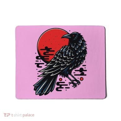 Dark Raven Epic Ninja Fight Anime Mousepad