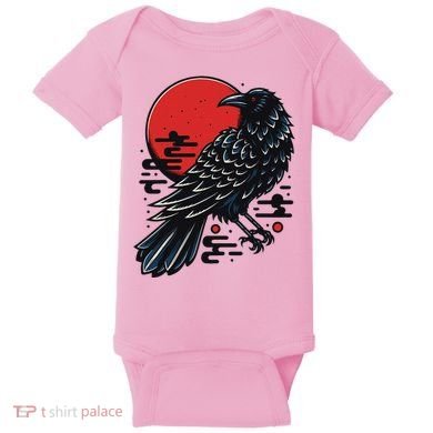 Dark Raven Epic Ninja Fight Anime Baby Bodysuit