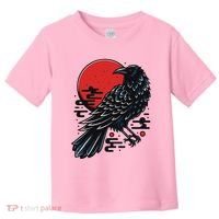 Dark Raven Epic Ninja Fight Anime Toddler T-Shirt thumb 0