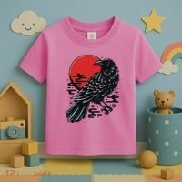 Dark Raven Epic Ninja Fight Anime Toddler T-Shirt thumb 3