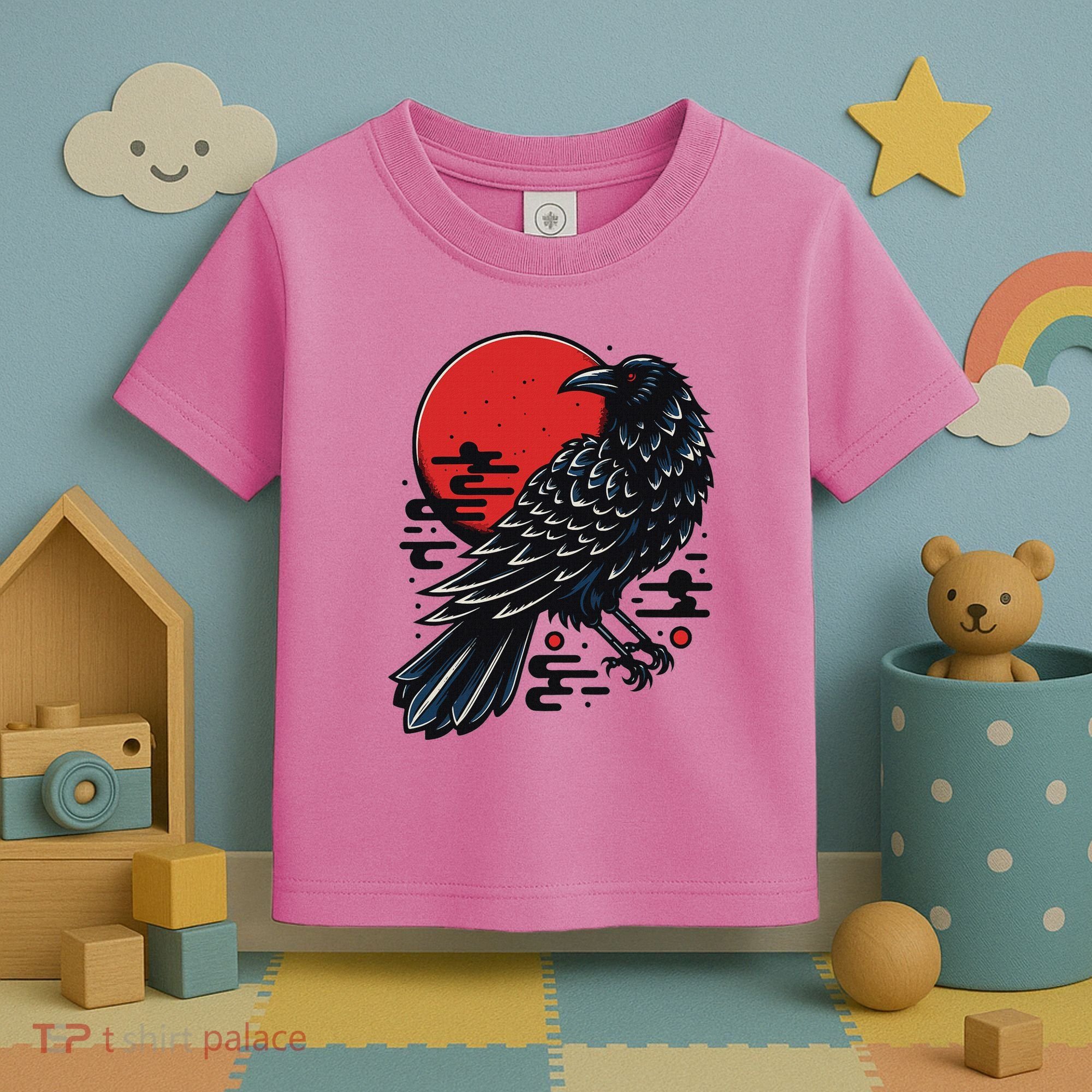 Dark Raven Epic Ninja Fight Anime Toddler T-Shirt