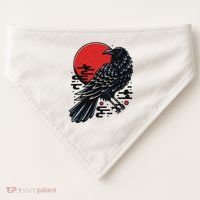 Dark Raven Epic Ninja Fight Anime USA-Made Doggie Bandana thumb 0