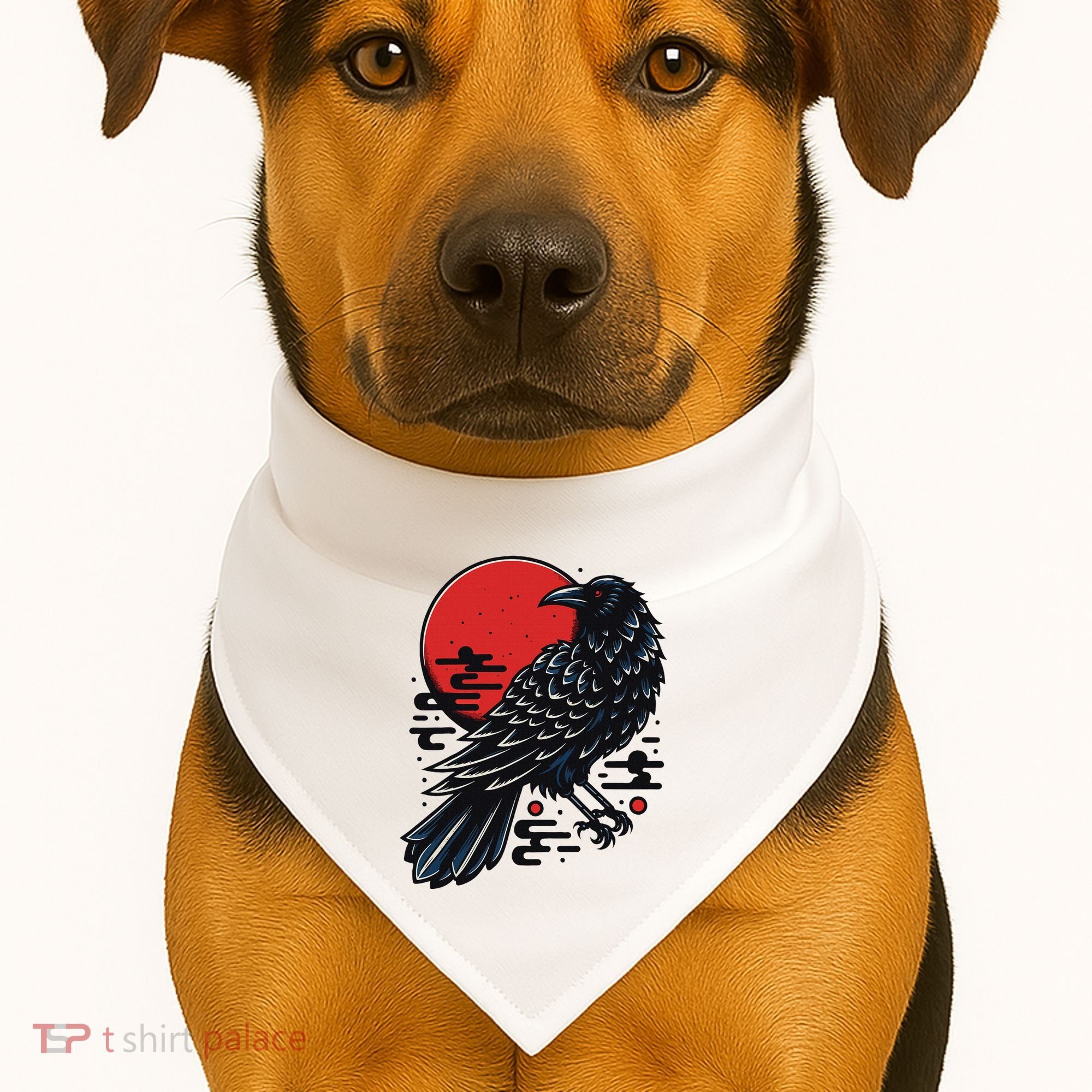 Dark Raven Epic Ninja Fight Anime USA-Made Doggie Bandana