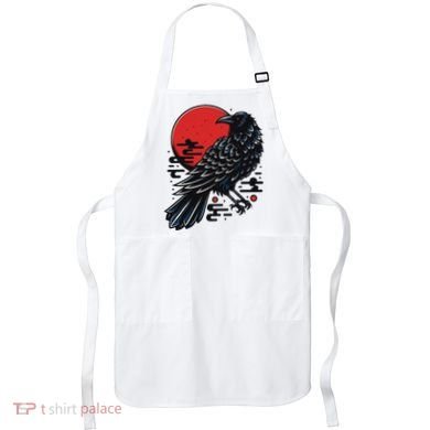 Dark Raven Epic Ninja Fight Anime Apron