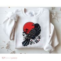 Dark Raven Epic Ninja Fight Anime Sweatshirt thumb 2