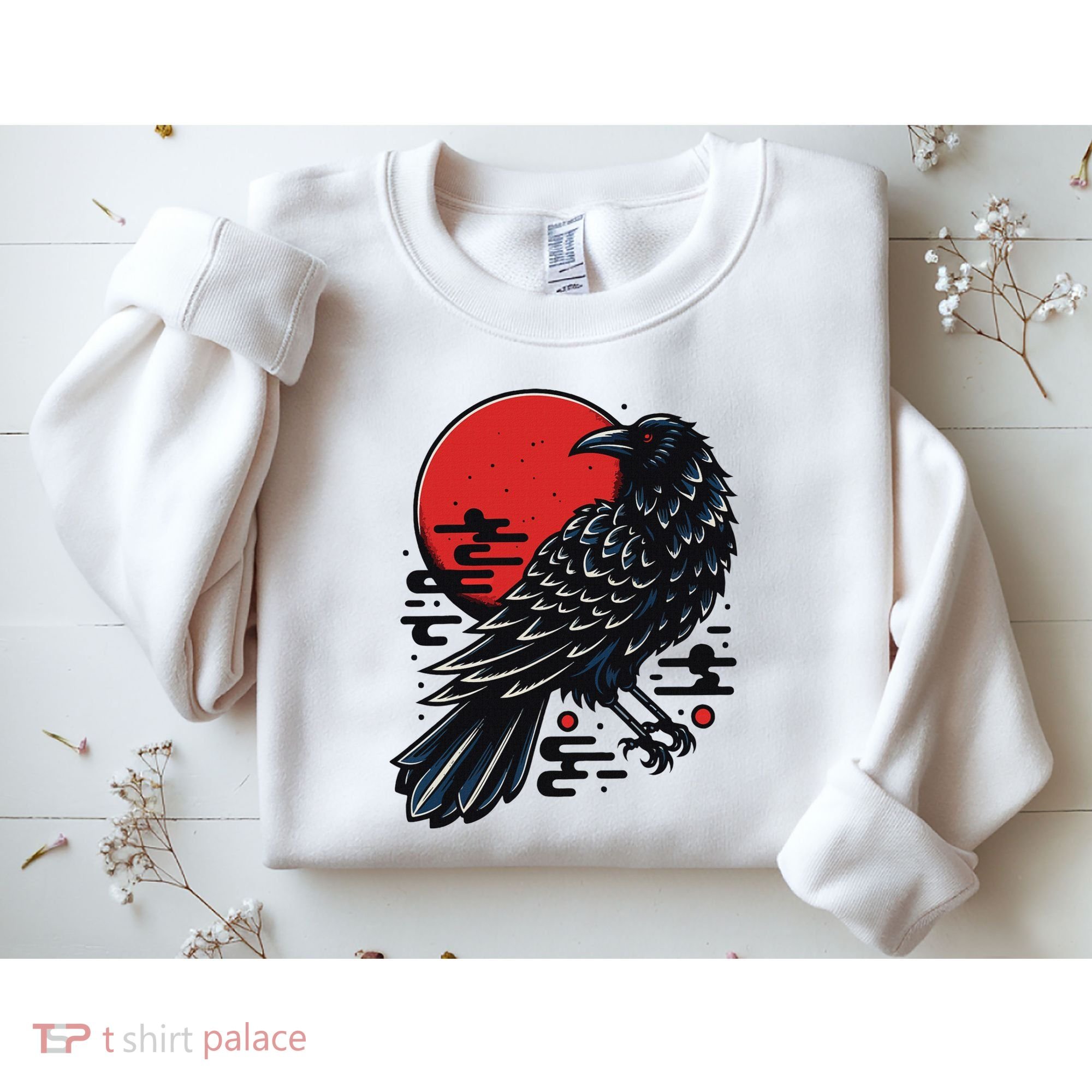 Dark Raven Epic Ninja Fight Anime Sweatshirt