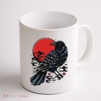 Dark Raven Epic Ninja Fight Anime Coffee Mug thumb 1