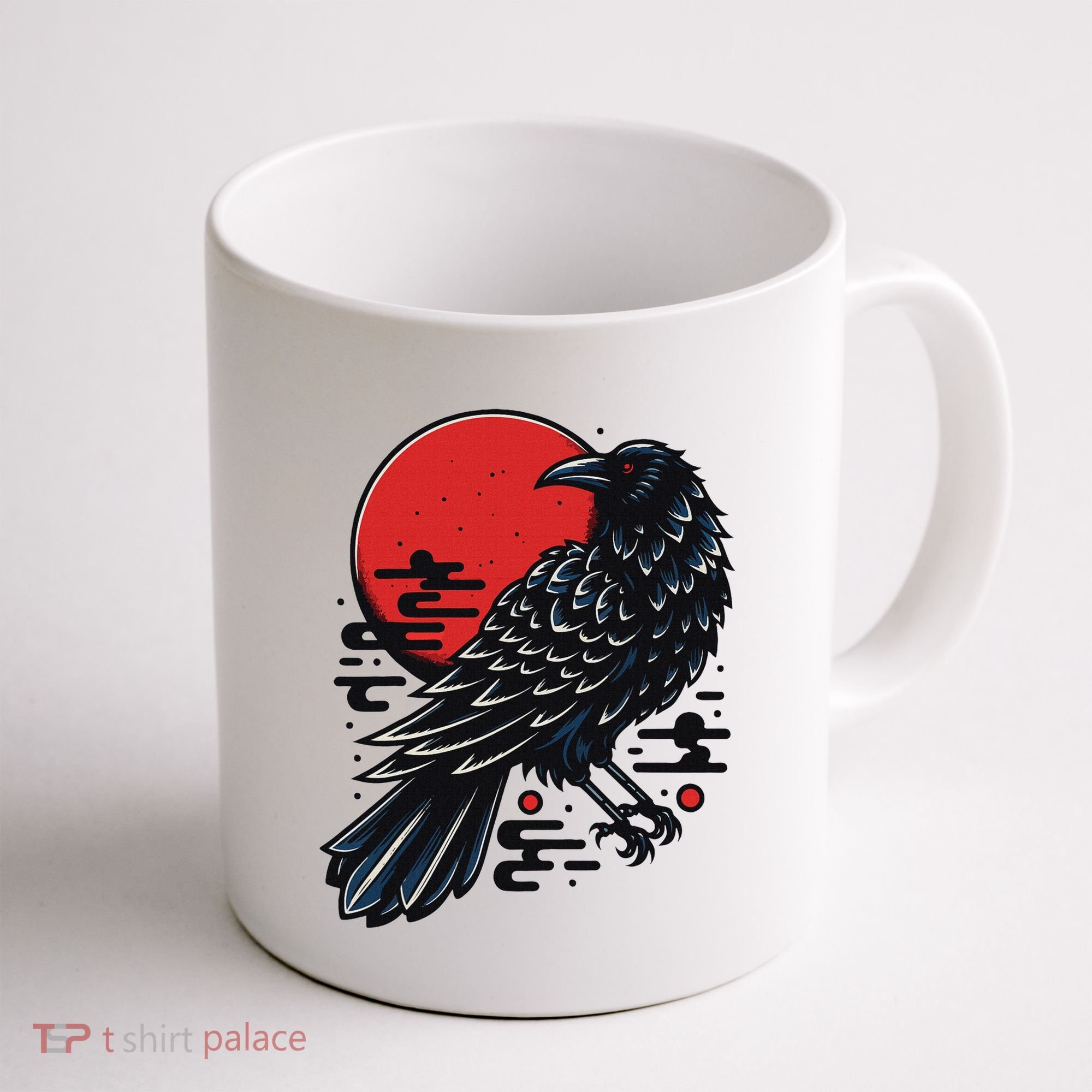 Dark Raven Epic Ninja Fight Anime Coffee Mug