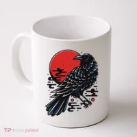 Dark Raven Epic Ninja Fight Anime Coffee Mug thumb 0