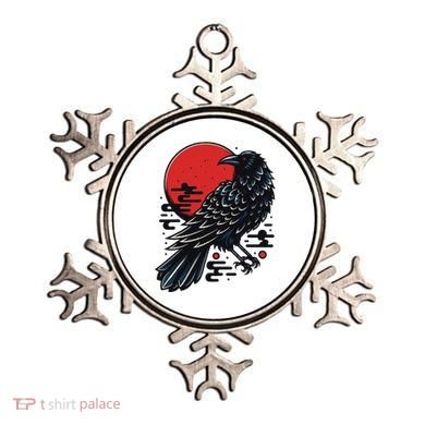 Dark Raven Epic Ninja Fight Anime Ornament