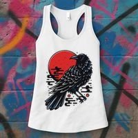 Dark Raven Epic Ninja Fight Anime Women's Tank Top thumb 3