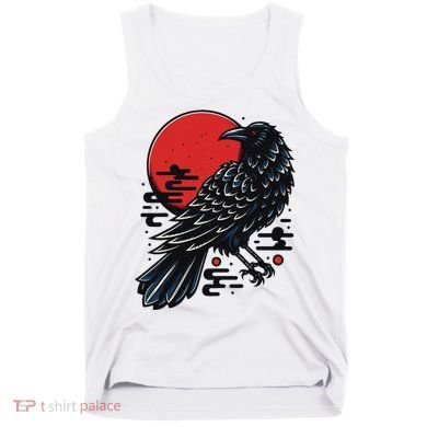 Dark Raven Epic Ninja Fight Anime Tank Top